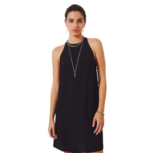 ba&sh the Fiam Black Mini dress Women Large $200 - Picture 2 of 15